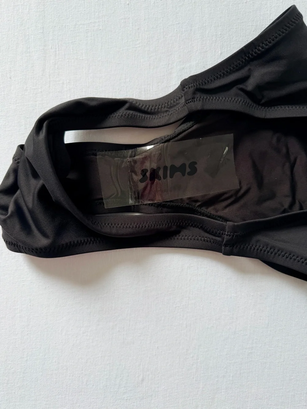 SKIMS Black Mid-Coverage Bikini Bottoms
